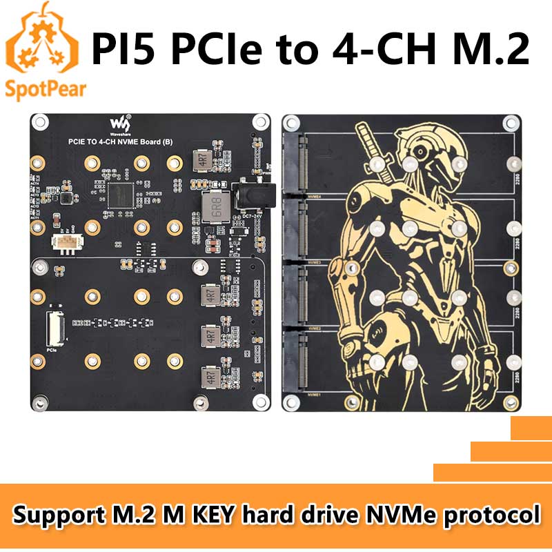 Argon One V3 M.2 Nvme Case - Raspberry Pi 5 PCIe zu 4-CH